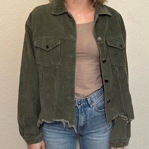 Polo by Ralph Lauren Dark Green Corduroy Utility Jacket